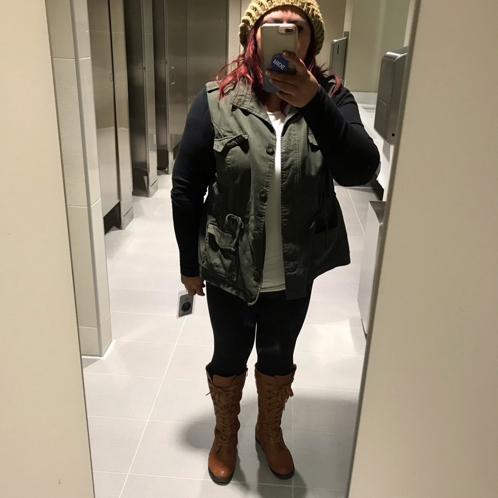 Torrid Twill & French Terry Utility Jacket